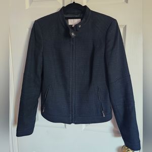 Womens Banana Republic Cotton Moto Lined Jacket Size 8